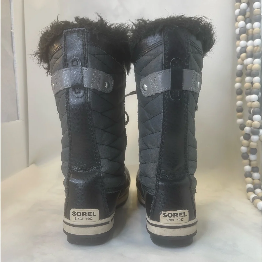 SOREL Youth waterproof Tofino II Boot Black Quarry size 3